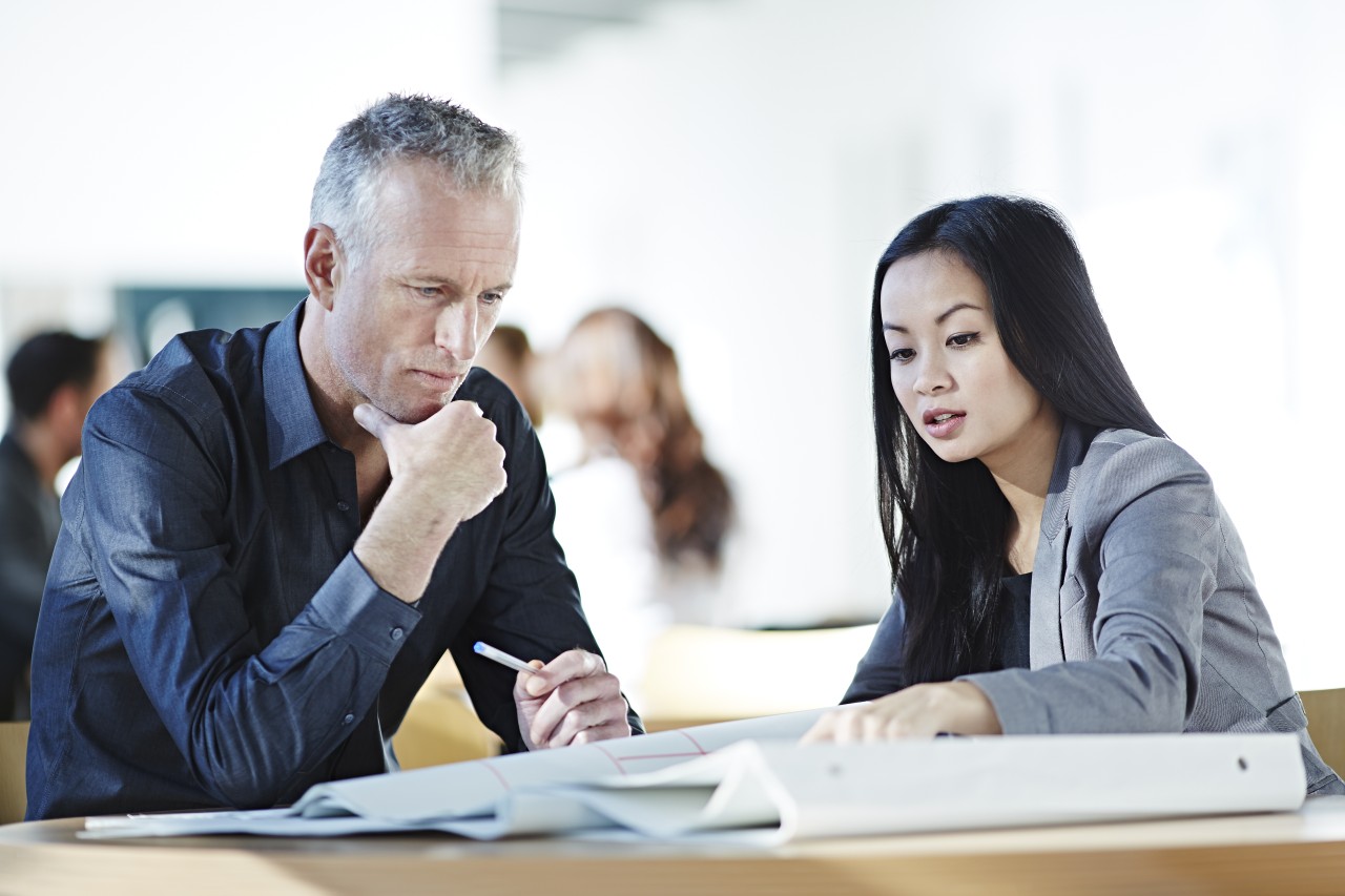Business people talking in office