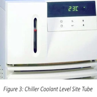 Eaton chiller coolant level site tube