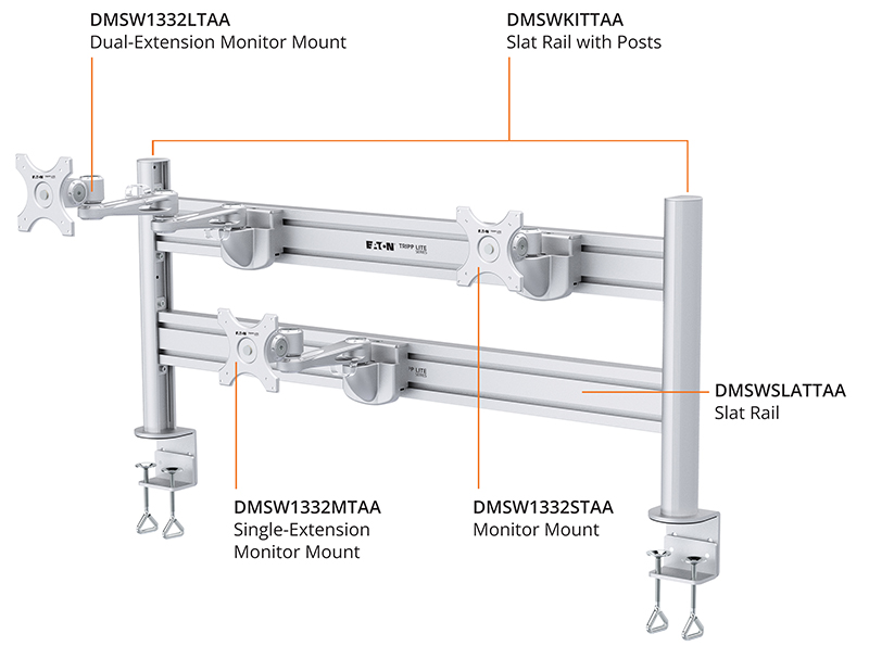 Tripp Lite series slat wall system