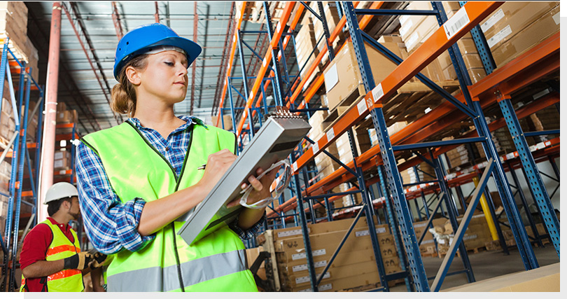 Female warehouse worker