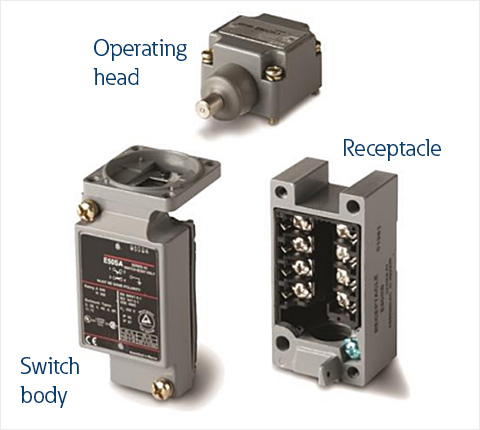 Modular "plug in" limit switches