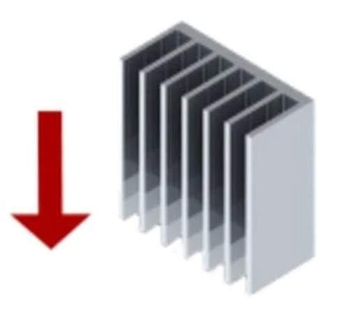 Eaton large natural vertical heat sink